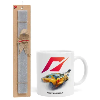 Need For Speed, Easter Set, Ceramic Cup (330ml) & Easter aromatic flat candle (30cm) (GRAY)
