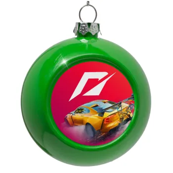 Need For Speed, Στολίδι Χριστουγεννιάτικη μπάλα δένδρου Πράσινο 8cm