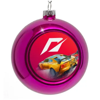 Need For Speed, Purple Christmas tree ornament bauble 8cm