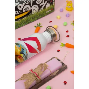 Need For Speed, Πασχαλινή Λαμπάδα με παγούρι μεταλλικό (620ml, stainless steel) & κερί αρωματικό πλακέ (30cm) (ΡΟΖ)