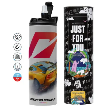 Need For Speed, Tumbler stainless steel GREY 600ml