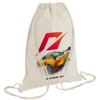 Need For Speed, Τσάντα πλάτης πουγκί GYMBAG natural (28x40cm)