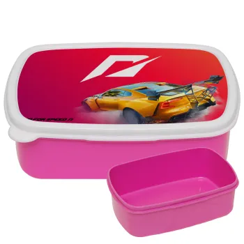 Need For Speed, ΡΟΖ παιδικό δοχείο φαγητού (lunchbox) πλαστικό (BPA-FREE) Lunch Βox M18 x Π13 x Υ6cm