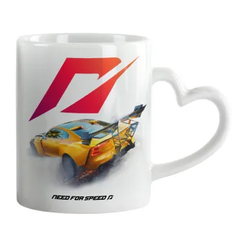 Need For Speed, Κούπα καρδιά χερούλι λευκή, κεραμική, 330ml