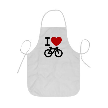 I love Bike, Ποδιά Σεφ ολόσωμη κοντή  Παιδική (44x62cm)