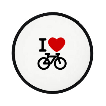 I love Bike, Βεντάλια υφασμάτινη αναδιπλούμενη με θήκη (20cm)