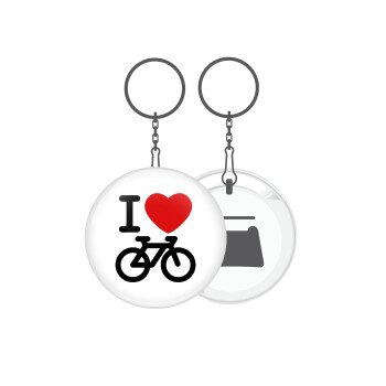I love Bike, Μπρελόκ μεταλλικό 5cm με ανοιχτήρι