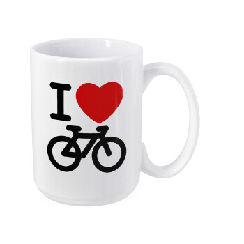 I love Bike, Κούπα Mega, κεραμική, 450ml