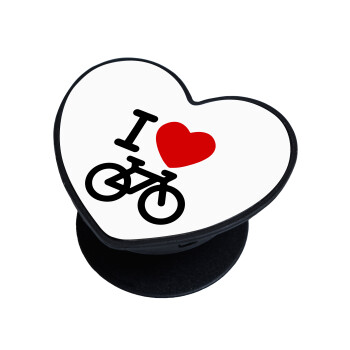 I love Bike, Phone Holders Stand  καρδιά Μαύρο Βάση Στήριξης Κινητού στο Χέρι