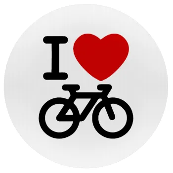 I love Bike, Mousepad Στρογγυλό 20cm