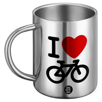I love Bike, BIG Mug Stainless steel double wall (450ml)
