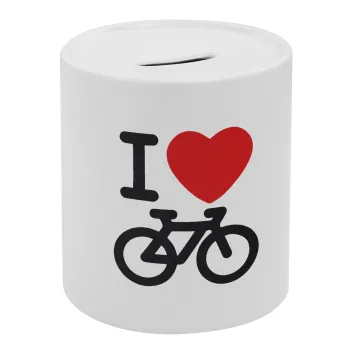 I love Bike, Κουμπαράς πορσελάνης με τάπα