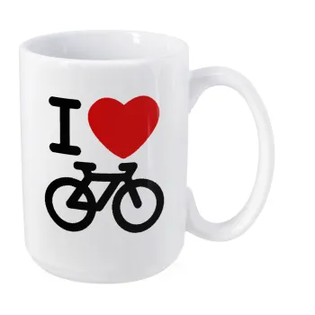 I love Bike, Κούπα Mega, κεραμική, 450ml