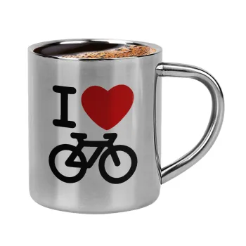 I love Bike, Double-wall metal cup for espresso (220ml)
