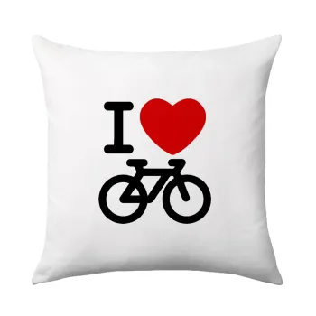 I love Bike, Μαξιλάρι καναπέ 40x40cm περιέχεται το  γέμισμα