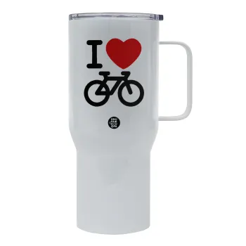 I love Bike, Mega Stainless steel Tumbler with lid, double wall 750L