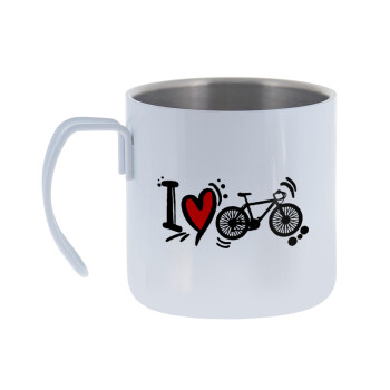 I love my bike, Mug Stainless steel double wall 400ml