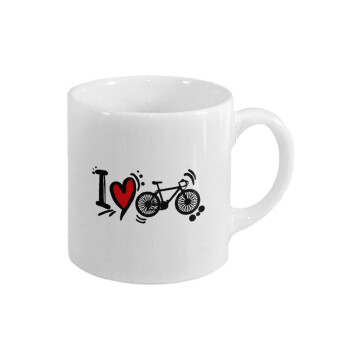 I love my bike, Κουπάκι κεραμικό, για espresso 150ml