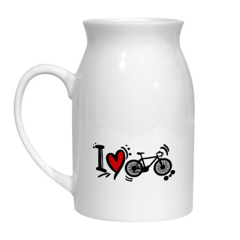 I love my bike, Milk Jug (450ml) (1pcs)