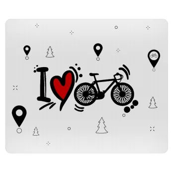 I love my bike, Mousepad rect 23x19cm