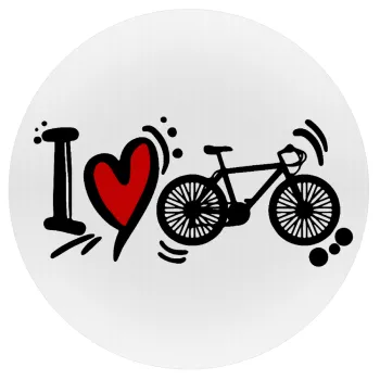 I love my bike, Mousepad Στρογγυλό 20cm