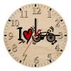 Ρολόι τοίχου ξύλινο plywood (20cm)
