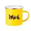 Yellow Enamel Metallic Cup 360ml