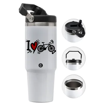 I love my bike, Θερμός Ανοξείδωτο 30oz με χερούλι