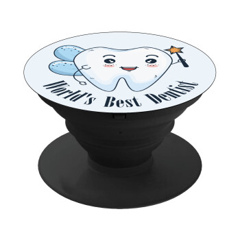 World's Best Dentist, Phone Holders Stand  Black Hand-held Mobile Phone Holder