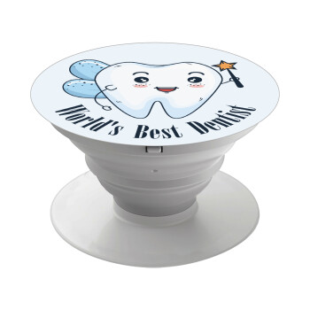 World's Best Dentist, Phone Holders Stand  White Hand-held Mobile Phone Holder