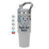 GREY color, 890ml (30oz) stainless Steel Tumbler with Handle