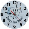 Ρολόι τοίχου γυάλινο (30cm)