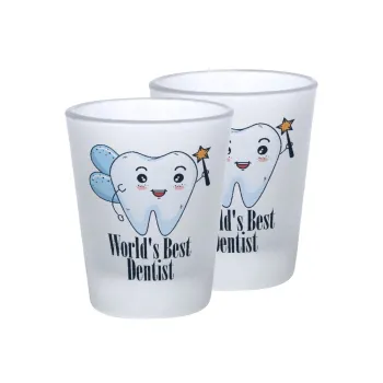 World's Best Dentist, Σφηνοπότηρα γυάλινα 45ml του πάγου (2 τεμάχια)