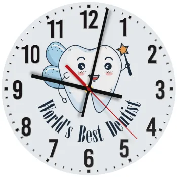 World's Best Dentist, Ρολόι τοίχου ξύλινο (30cm)
