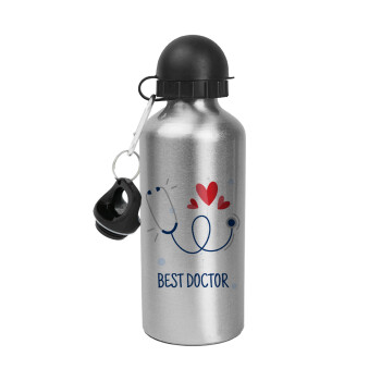 Best Doctor, Metallic water jug, Silver, aluminum 500ml