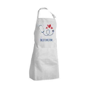 Best Doctor, Adult Chef Apron (with sliders and 2 pockets)