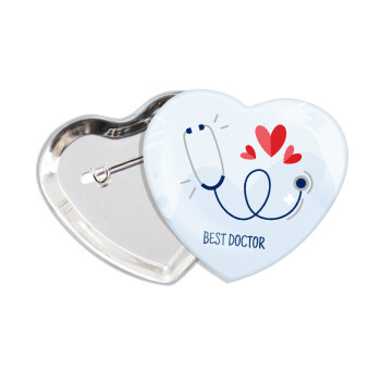 Best Doctor, Κονκάρδα παραμάνα καρδιά (57x52mm)