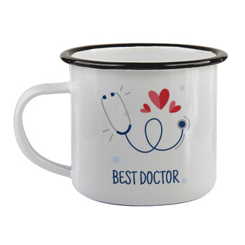 Best Doctor, Κούπα εμαγιέ με μαύρο χείλος 360ml