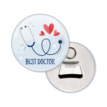 Best Doctor, Μαγνητάκι και ανοιχτήρι μπύρας στρογγυλό διάστασης 5,9cm