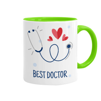 Best Doctor, Κούπα χρωματιστή βεραμάν, κεραμική, 330ml