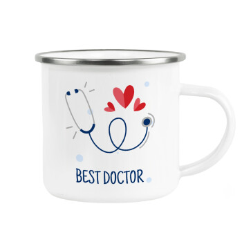 Best Doctor, Κούπα Μεταλλική εμαγιέ λευκη 360ml