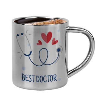 Best Doctor, Κουπάκι μεταλλικό διπλού τοιχώματος για espresso (220ml)