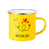 Yellow Enamel Metallic Cup 360ml