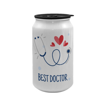 Best Doctor, Κούπα ταξιδιού μεταλλική με καπάκι (tin-can) 500ml