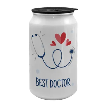 Best Doctor, Κούπα ταξιδιού μεταλλική με καπάκι (tin-can) 500ml
