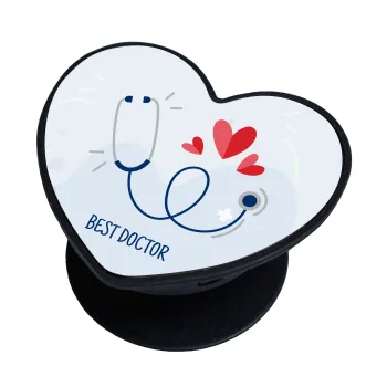 Best Doctor, Phone Holders Stand  καρδιά Μαύρο Βάση Στήριξης Κινητού στο Χέρι