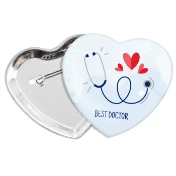 Best Doctor, Κονκάρδα παραμάνα καρδιά (57x52mm)