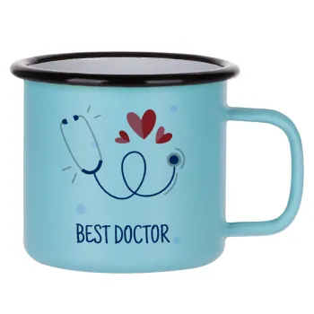 Best Doctor, Κούπα Μεταλλική εμαγιέ ΜΑΤ σιέλ 360ml
