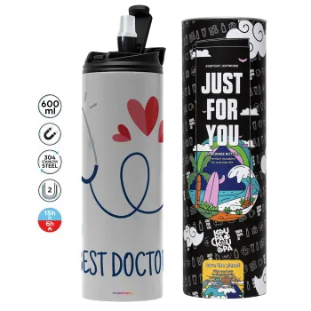 Best Doctor, Tumbler stainless steel GREY 600ml