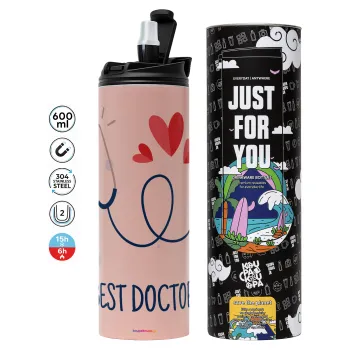 Best Doctor, Tumbler stainless steel PINK 600ml